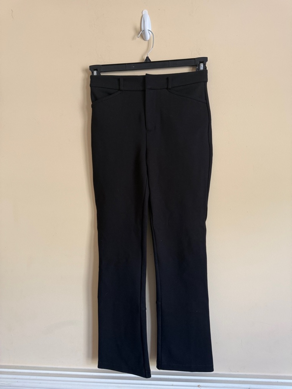 Anthropologie Black Pants with Subtle Pink Stitching Sz 0